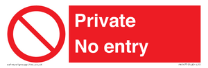 Private No Entry